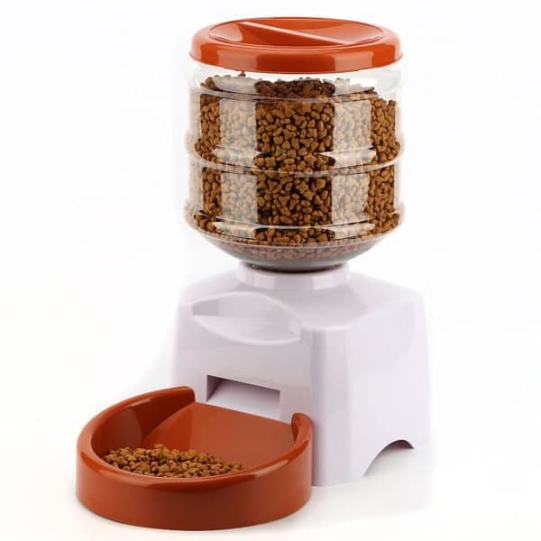 Automatisk matautomat - LCC® - 5,5L - Programmerbar - Vit - För husdjur