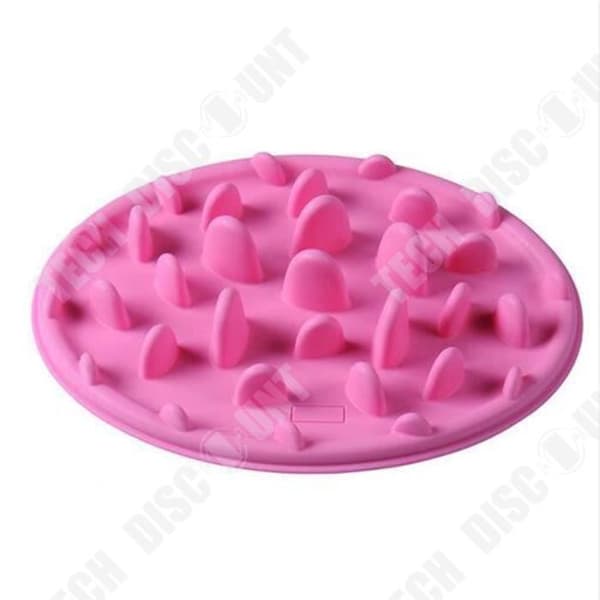 TD® Anti-frässande skål för hundar och katter, mat- och kibble Dispenser - Rosa - Bättre matsmältning - Långsam matning