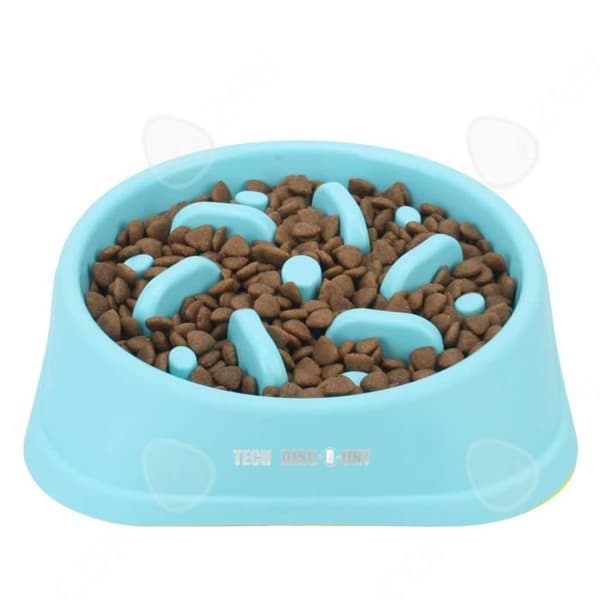 TD® Anti-frossare hundkattskål 18,3*4,6 cm för små medelstora och stora husdjur Långsam matningsskål för hundar