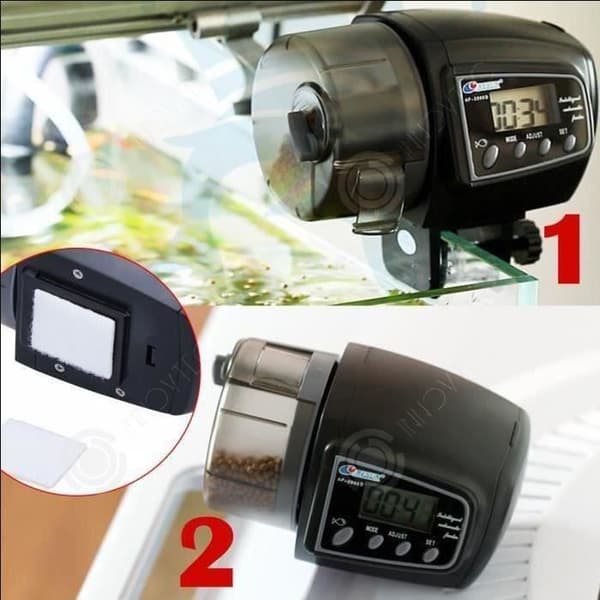 INN® The Best Fish Food Dispenser Outdoor Pond Aquarium Liten programmerbar automatisk elektrisk burk