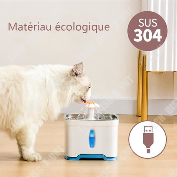 TD® Pet Waterer Smart Electric LED-lampor Recirkulerande skålar Drickskålar för hundar och katter