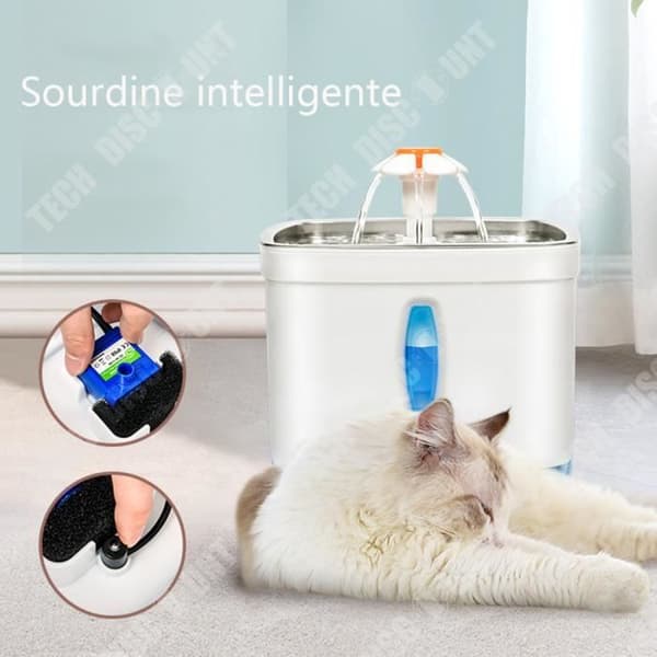 TD® Pet Waterer Smart Electric LED-lampor Recirkulerande skålar Drickskålar för hundar och katter