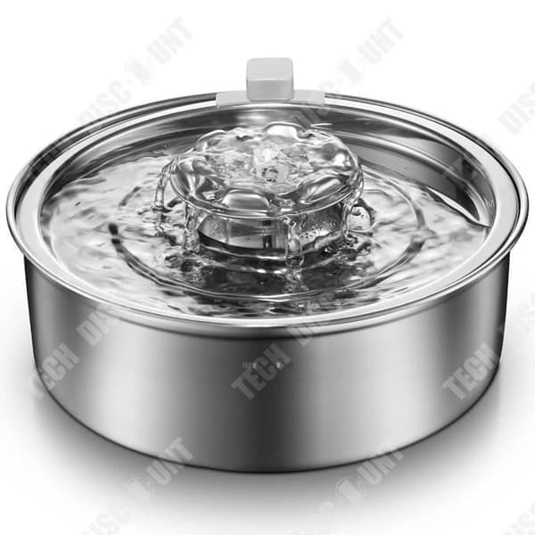 TD® Pet Waterer rostfritt stål Elektrisk recirkulerande dricksvattenbehållare för katter och hundar