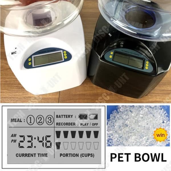 TD® Automatisk Hund Katt Hundfoder Dispenser Programmerbar husdjursregistrering 5,5 L matskål