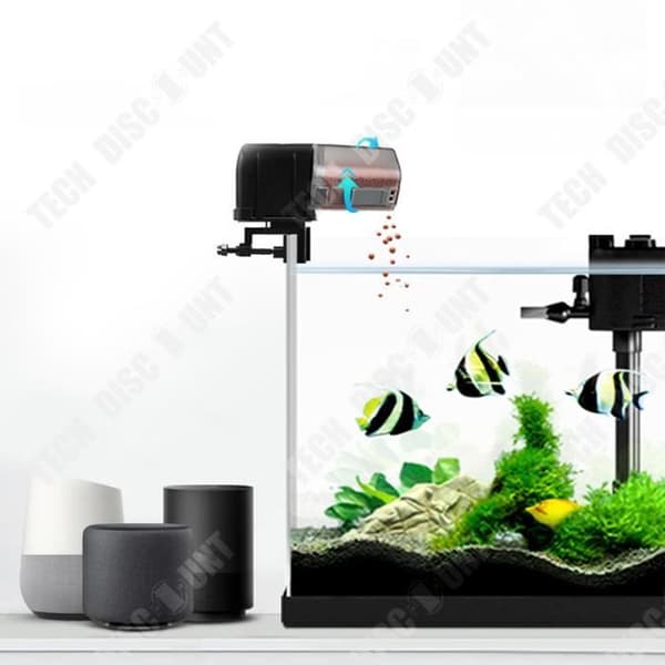 TD® akvarium fiskmatare automatisk fiskmatare WiFi smart fjärrkontroll timing röststyrning fiskmatare matare