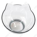 Miniatyrbild 1 av 4: TD® Cat Bowl Oblique Mouth Dricksvatten Husdjursmatredskap Transparent skål utan bas