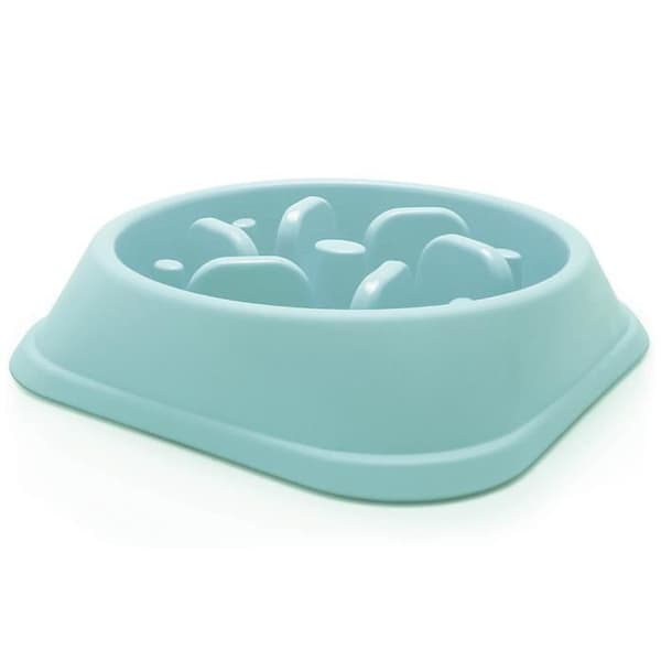 igadgitz Home U6711 Anti Glutton Hundskål Slow Labyrinth Matningsskål för katthundsdjur