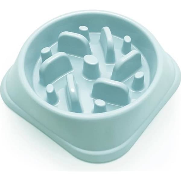 igadgitz Home U6711 Anti Glutton Hundskål Slow Labyrinth Matningsskål för katthundsdjur