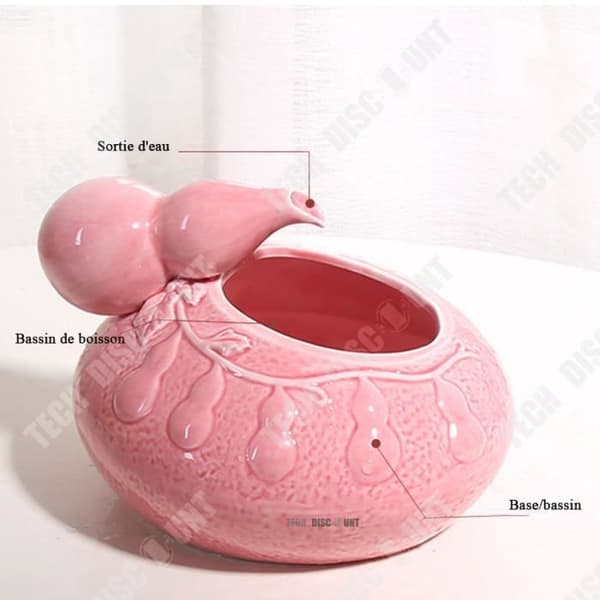 TD® Pet Drinker 17*12cm Vattencirkulation Antitorr skållning Automatisk vattentillförsel