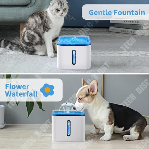 TD® Pet Water Dispenser Automatisk cirkulerande vattendispenser Tyst mobil vattendispenser