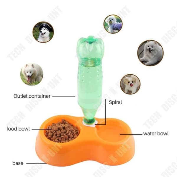 TD® Cat Hundmatskål Medium Halkfri Husdjur Resor Kanin Matskål Mat