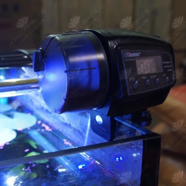HTBE® Automatisk matare akvarium timing automatisk matare sluten akvarium automatisk matare för fisk