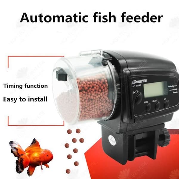 HTBE® Automatisk matare akvarium timing automatisk matare sluten akvarium automatisk matare för fisk