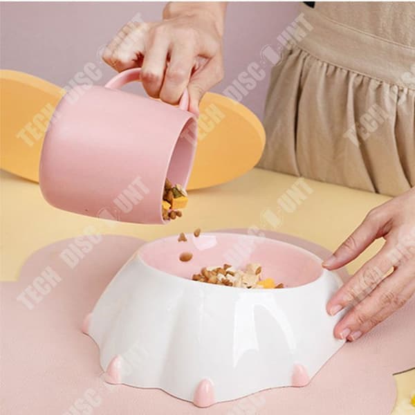 TD® Creative Ceramic Cat Bowl med tecknad Rocker Cat Food Bowl Pet Supplies