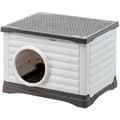 Miniatyrbild 1 av 4: Nisch - FERPLAST - PETVILLA 60 - 54 x 43 x 38,5 cm - Vit / Grå