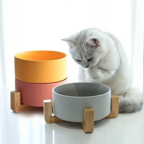 SKÅL TIL HUNDE OG KATTE KERAMISK BAMBU 1,8l 1800ml