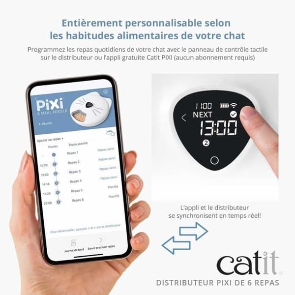 CATIT - PIXI SMART AUTOMATISK DISPENSER MED 6 MÅLTIDER (MAT H
