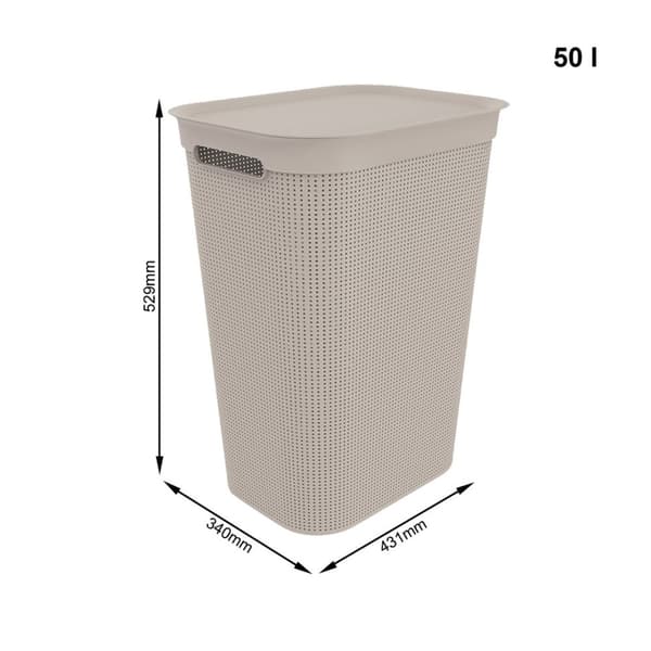 ROTHO Brisen - vasketøjskurv - 50l