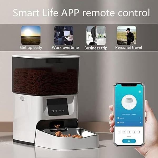 Automatisk Matare - Icke specificerad - 4L - WiFi - Rostfritt Stål 304 - För Katter