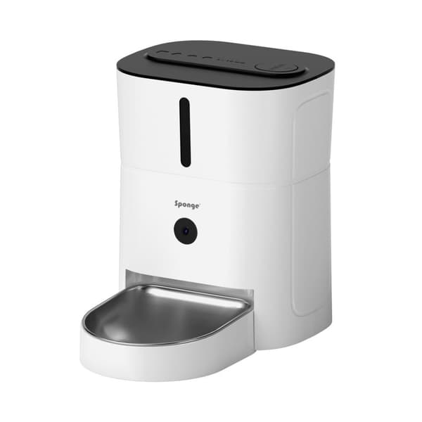 SPONGE Smart Camera för husdjursmatare - smart matautomat för husdjur – 3 l