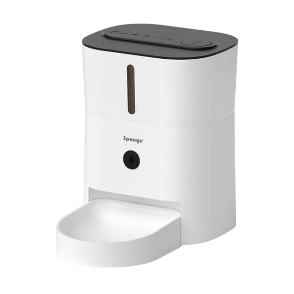 SPONGE Smart Camera för husdjursmatare - smart matautomat för husdjur – 3 l