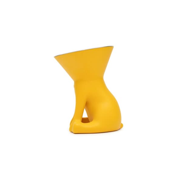 Hundmatare United Pets Elisabeth Yellow Rostfritt stål Polyetylen 1 L