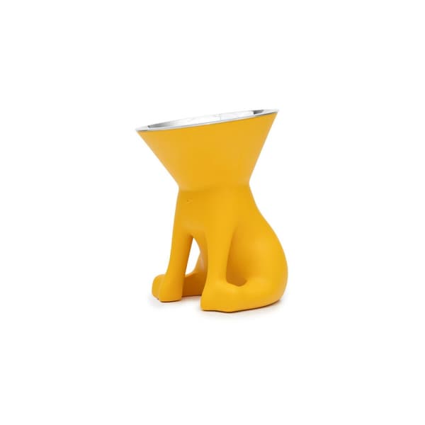 Hundmatare United Pets Elisabeth Yellow Rostfritt stål Polyetylen 1 L