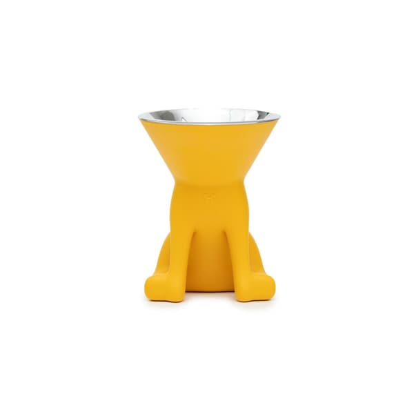Hundmatare United Pets Elisabeth Yellow Rostfritt stål Polyetylen 1 L