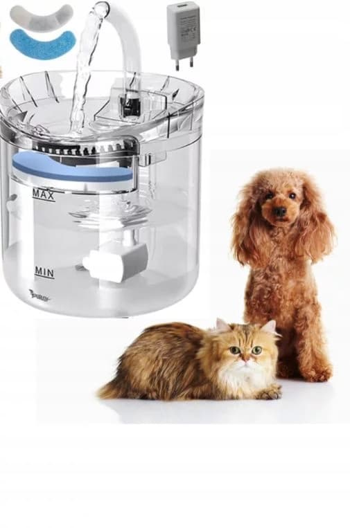 Vattenfontän för hund och katt, 2 liter