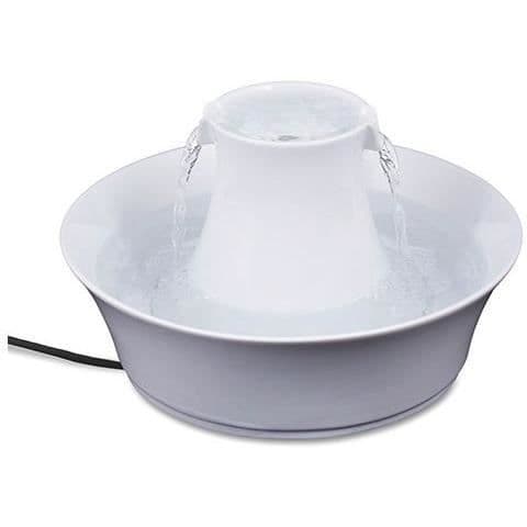 PetSafe - Drinkwell Avalon Ceramic Fountain, filtrerat dricksvatten för hundar och katter, 2 liters vattenkapacitet, vit Vit