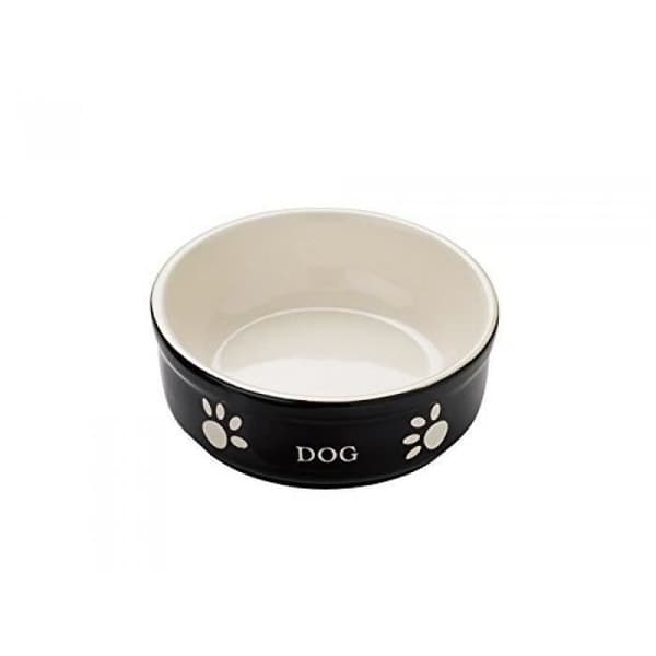 Matare - NOBBY - Svart hundmönster - Diameter 13,5 cm - Terrakotta - Inredning