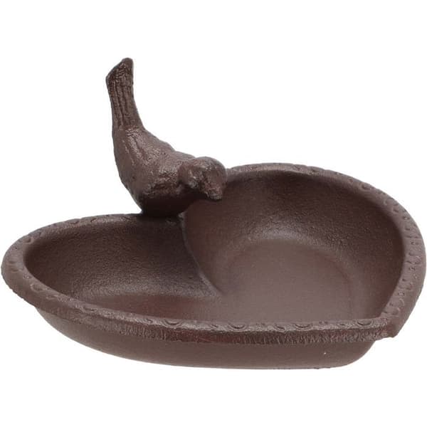 Fågelmatare - ESSCHERT DESIGN - Vackert hjärta - Gjutjärn - Utomhus - Brun