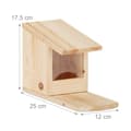 Miniatyrbild 4 av 6: Relaxdays Wooden Squirrel Feeder HxBxD: 17,5 x 12 x 25 cm Heavy Duty Solid, Green