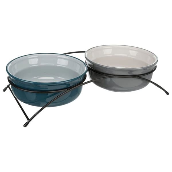 Fågelmatare - Trixie - 24536 - 2 x 0,6 L - Keramik - Halkfri