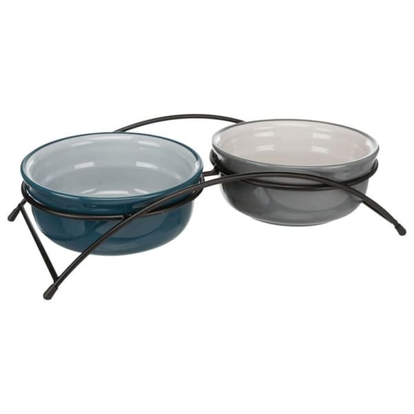 Fågelmatare - Trixie - 24536 - 2 x 0,6 L - Keramik - Halkfri