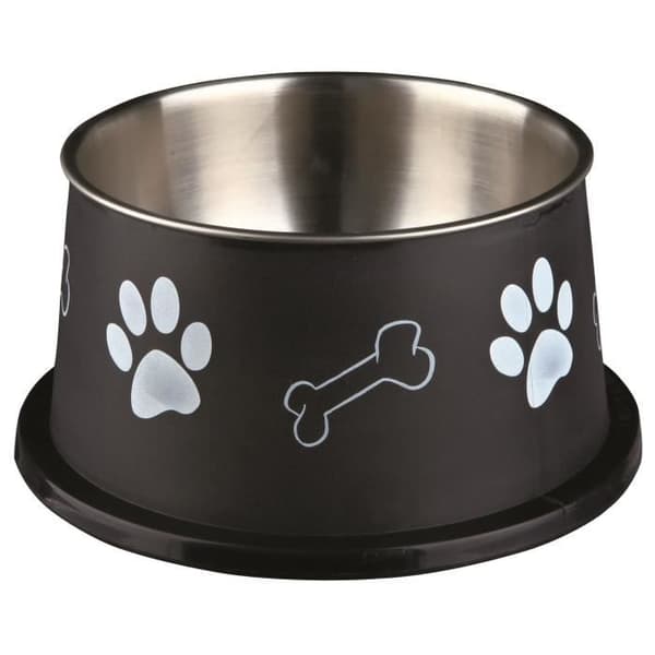 Hundskål - TRIXIE - Ø19cm - Rostfritt stål - Halkfri - 0,9L