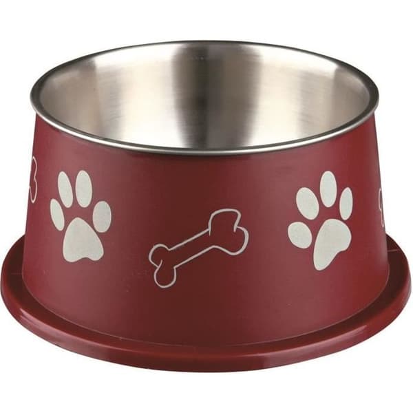 Hundskål - TRIXIE - Ø19cm - Rostfritt stål - Halkfri - 0,9L