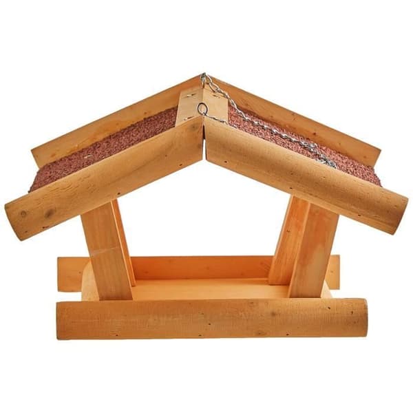 Fågelmatare - KERBL - Stubbs - Kvalitets trä - 29x28x18cm - Vattentät