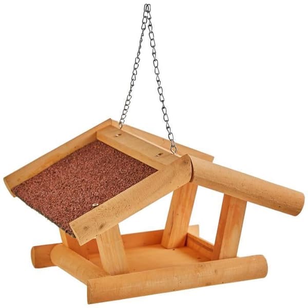Fågelmatare - KERBL - Stubbs - Kvalitets trä - 29x28x18cm - Vattentät