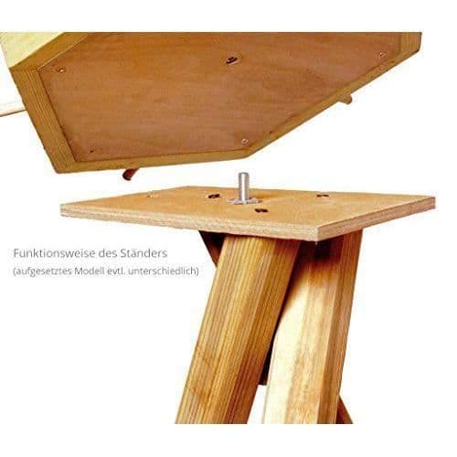 Stativ för fågelmatare - dobar - 33310FSC - Impregnerad furu - 60x60x90cm - Utomhus