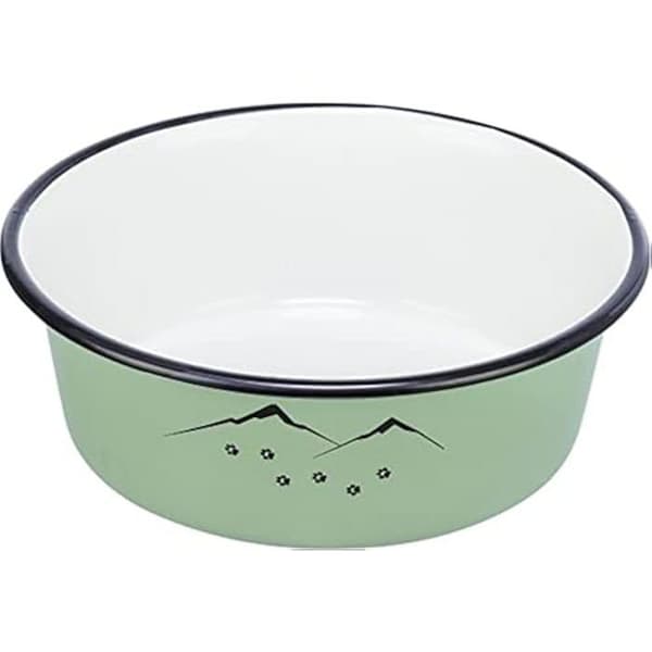 Gamell - TRIXIE - 25212 - Emalj/ rostfritt stål - 0,9 l - Antisklidande