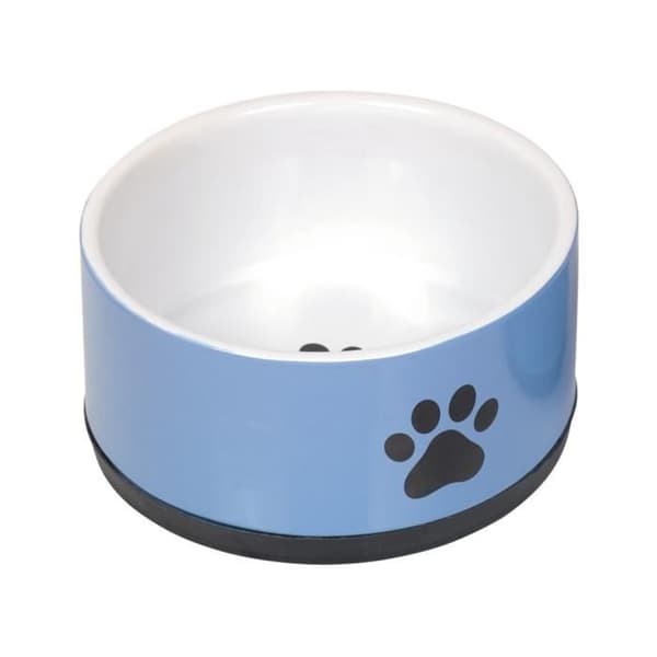 Hundskål - Nobby - Pet Paw - Keramik - Blå och vit - Antiglid