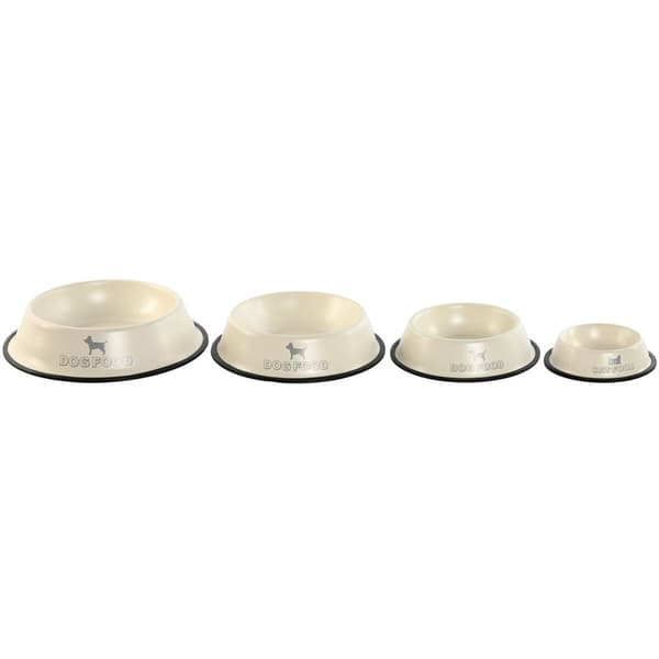 Hundmatare Home ESPRIT Beige Gummi Metall 200 ml 600 ml 700 ml 1 L 29 X 29 X 6,5 cm