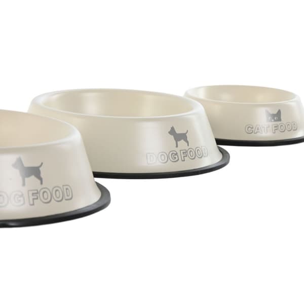 Hundmatare Home ESPRIT Beige Gummi Metall 200 ml 600 ml 700 ml 1 L 29 X 29 X 6,5 cm