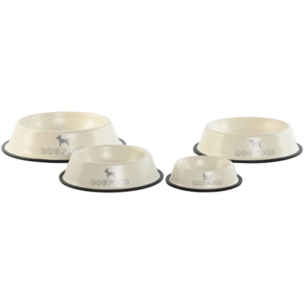 Hundmatare Home ESPRIT Beige Gummi Metall 200 ml 600 ml 700 ml 1 L 29 X 29 X 6,5 cm
