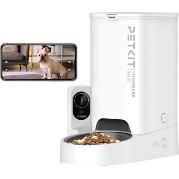 Petkit YumShare soloansluten automatisk kibble dispenser med 3L kamera