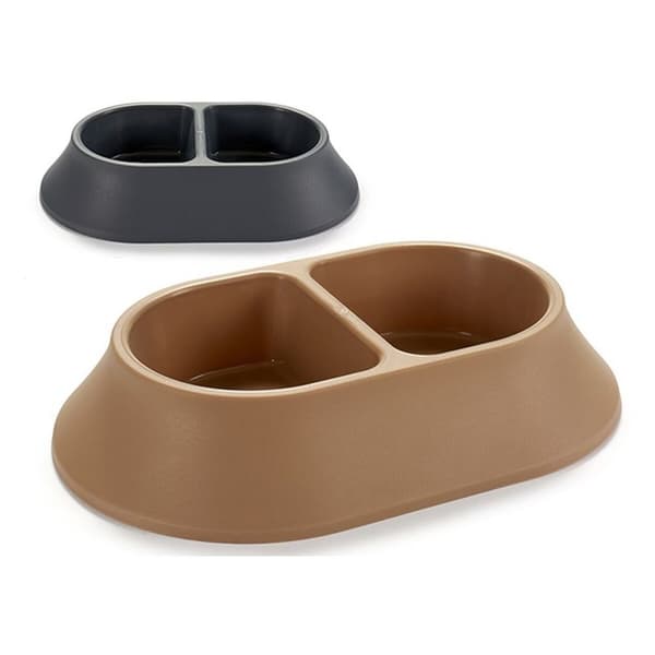 Matskål för husdjur Plast 34,5 x 7 x 22,5 cm (24 antal)