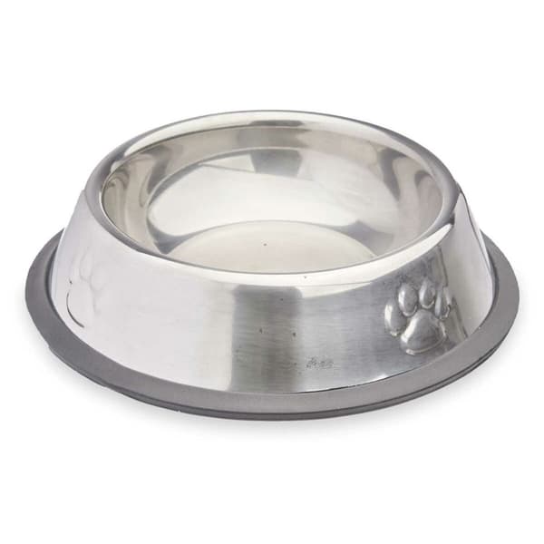 Hundmatare Mascow 312 Grå Silvrig Gummi Metall 15 x 4 x 15 cm (24 antal)