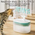 Miniatyrbild 4 av 4: INN Vattensbrunn för katt 2.1l fyrfaldig filtrering två vattenflödeslägen transparent vattensbrunn för sällskapsdjur