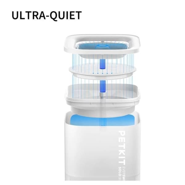 PETKIT Eversweet Solo SE Water Fountain - Vit - 60oz/1,8L - Tyst och säker